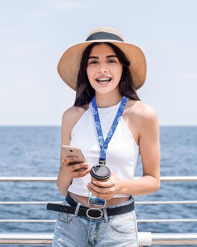 5 حزمة حبل الرحلات البحرية مع تصميم مخلوق المحيط ، حبل سفن سياحية مع حاملي شارات هوية مقاومة للماء لجميع خطوط الرحلات البحرية 2025 ، اخلطي in Kuwait