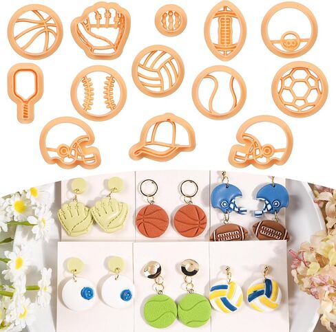 Puocaon Bow Polymer Clay Cutters - 11 Pcs Bowtie Conquette Clay Earrings Making Kit Cute Bow Stud Cutters for Polymeric Jewelry Design in Saudi Arabia