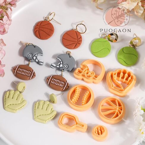 Puocaon Bow Polymer Clay Cutters - 11 Pcs Bowtie Conquette Clay Earrings Making Kit Cute Bow Stud Cutters for Polymeric Jewelry Design in Saudi Arabia