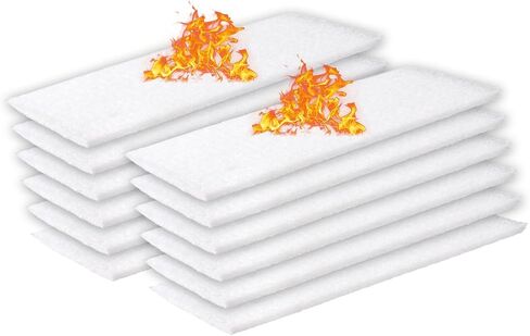 12 Packs Inches Ceramic Wool Wick for Tabletop Fire Pit Extend Burn Time, No Cutting Required, Easy to Use(8×2×0.2in) in Saudi Arabia