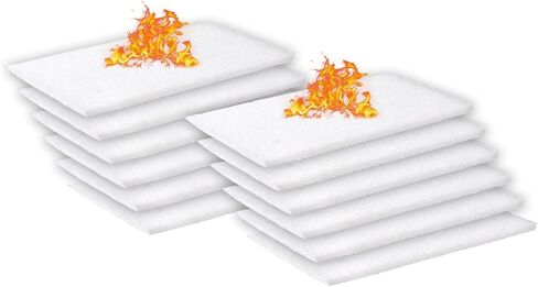 12 Packs Inches Ceramic Wool Wick for Tabletop Fire Pit Extend Burn Time, No Cutting Required, Easy to Use(8×2×0.2in) in Saudi Arabia