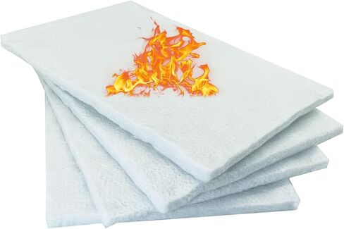 12 Packs Inches Ceramic Wool Wick for Tabletop Fire Pit Extend Burn Time, No Cutting Required, Easy to Use(8×2×0.2in) in Saudi Arabia