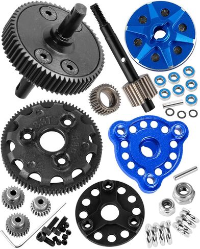 RC 48P&83T Upgrades Parts Spur Gear&Slipper Clutch&Transmission Gear&Slipper Rebuild Kit for 1/10 Slash/Rustler/Stampede/Bandit 2WD(VXL),Pressure Plate Hops up,Titanium in Saudi Arabia
