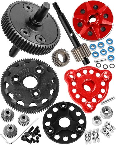 RC 48P&83T Upgrades Parts Spur Gear&Slipper Clutch&Transmission Gear&Slipper Rebuild Kit for 1/10 Slash/Rustler/Stampede/Bandit 2WD(VXL),Pressure Plate Hops up,Titanium in Saudi Arabia