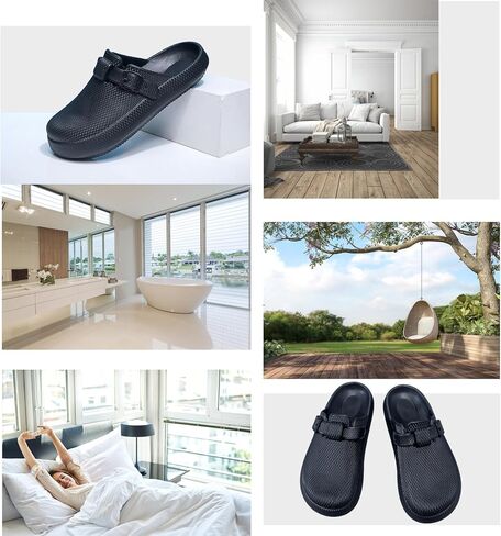 Slip-on Nurse Shoes, Women's Clogs, Mules for Womens, Lightweight Garden Work Shoes, Comfortable Slides Sandals, White in Saudi Arabia