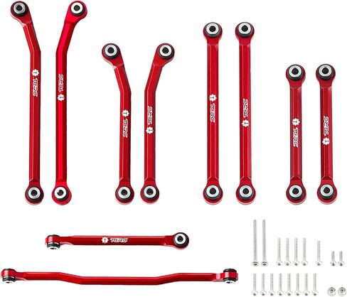 10PCS Brass High Clearance Chassis Links and Steering Links Set for HPI Venture18 Upgrade,Black Coating in Saudi Arabia