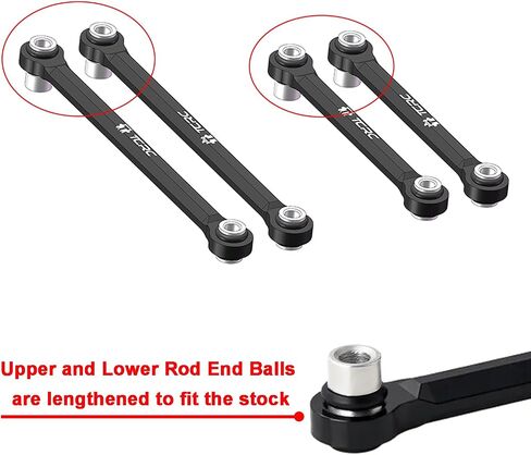 10PCS Brass High Clearance Chassis Links and Steering Links Set for HPI Venture18 Upgrade,Black Coating in Saudi Arabia