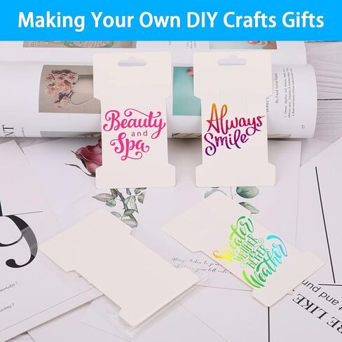 150 بطاقات عرض مشبك الشعر مع أكياس الخبز الذاتي - أصحاب الورق المقوى المستطيلة للأقواس والباريت وملحقات الشعر تنظيم in Kuwait