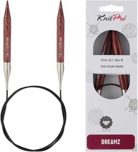 Knitpro Dreamz الإبر الدائرية الثابتة 40 "(100 سم) | الولايات المتحدة الحجم 4 (3.5 مم) - إبر الحياكة للحياكة DIY in Kuwait