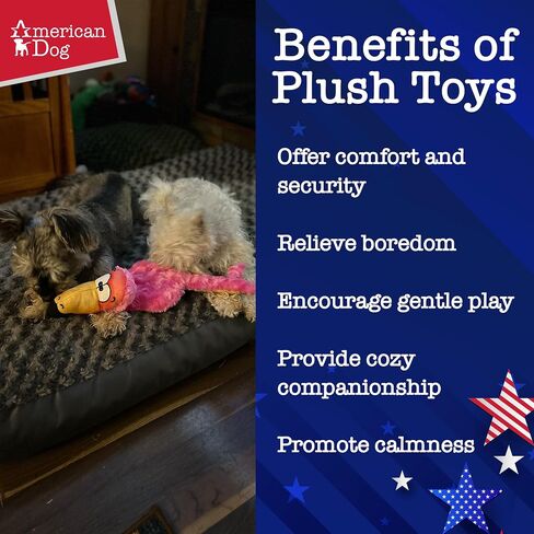 Larry The Lobster – Durable Plush Dog Toy Made in USA from Pet-Safe, Machine-Washable Soft Minky Fleece Material for Bonding, Play Time, Mental Stimulation, Exercise, Training, & More in Saudi Arabia