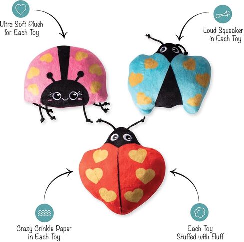 Fringe Studio Plush Dog Toy with Rope, Covered with Love, Petshop Collection (314495) in Saudi Arabia