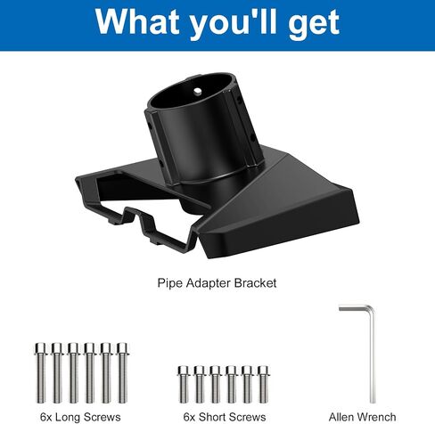 Gen 3 Mount for Starlink, Starlink Roof Mounting Kit Compatible with Starlink Gen 3 / V3, Adjustable Starlink Pole Mount Heavy Duty Pivot Mount for Starlink with Gen 3 Pipe Adapter (Alloy Steel) in Saudi Arabia
