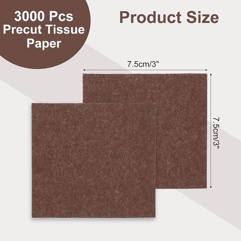 Rebower 3000 Pcs 3 Inch Tissue Paper Squares, Yellow Tissue Squares Table Confetti Colorful Tissue Paper Bulk, [for DIY Projects, Art Supplies, Scrapbooking,Valentine's Day] in Saudi Arabia