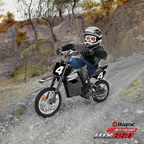 Razor MX650 Electric Dirt Bike, Black (2 Pack) in Saudi Arabia