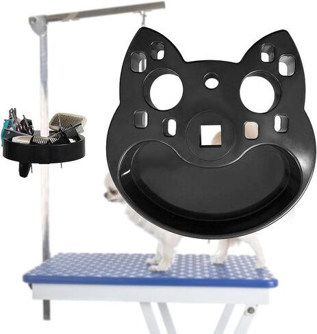 Rotatable Pet Grooming Tool Holder, Portable Dog Grooming Arm Organizer, for Storage Pet Hairdressing Scissors Clips Brushes in Saudi Arabia