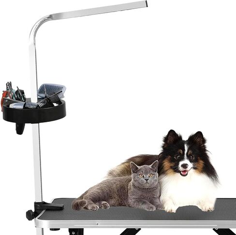 Rotatable Pet Grooming Tool Holder, Portable Dog Grooming Arm Organizer, for Storage Pet Hairdressing Scissors Clips Brushes in Saudi Arabia