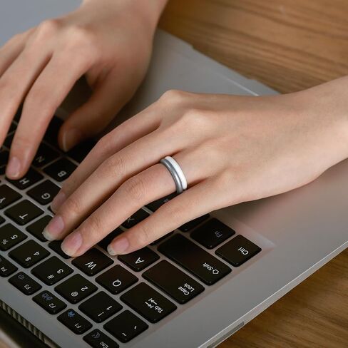 خواتم الخطبة egnaro ، حلقات رقيقة وقابلة للتكديس نطاقات زفاف السيليكون ， حلقات الوعد المطاط للهدية ، حلقة الذكرى السنوية للعمل - عرض 2.5 مم - سماكة 1.8 ملم in Kuwait