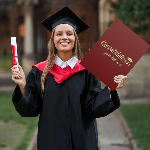 4Pcs Graduation Guest Book 2025, Red Graduation Decorations of 2025 Graduation Sign in Board for High School & College, Graduation Guestbook Alternative with 4 Pens (3 colors) in Saudi Arabia
