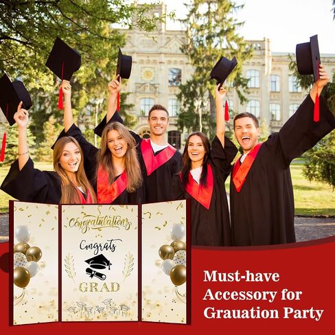 4Pcs Graduation Guest Book 2025, Red Graduation Decorations of 2025 Graduation Sign in Board for High School & College, Graduation Guestbook Alternative with 4 Pens (3 colors) in Saudi Arabia