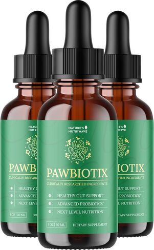 Pawbiotix Liquid probiotics for Dogs - Dog probiotics for Digestive Health | 100% Natural Dog Gut Health probiotics | probiotics for Dogs | Original Formula, Beacon Flavor, 1oz, 3 Month Supply in Saudi Arabia