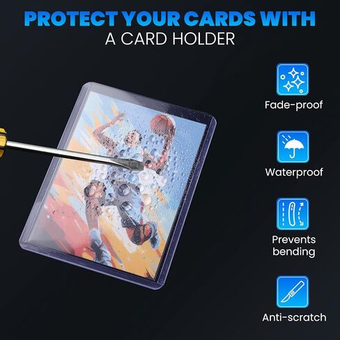 1600 Packs Card Sleeves Top Loads for Cards,3" x 4" Baseball Card Protectors,Trading Card Sleeves Hard Plastic Fit for Baseball, Football Cards (800 Hard Sleeve + 800 Soft Sleeve) in Saudi Arabia