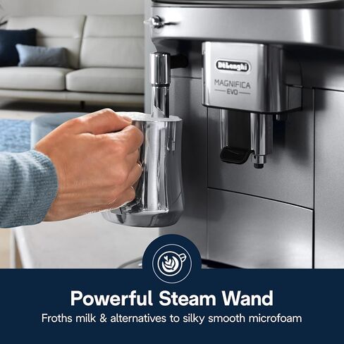 De'Longhi Magnifica Plus Fully Automatic Espresso Machine with Automatic Milk Frother for 18+ One Touch Recipes, Built-in Grinder, ECAM32070SB in Saudi Arabia