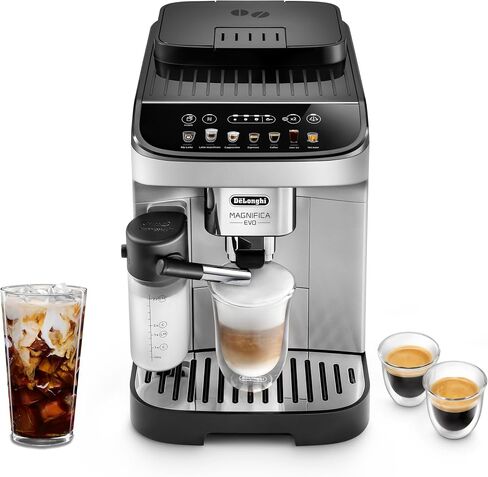 De'Longhi Magnifica Plus Fully Automatic Espresso Machine with Automatic Milk Frother for 18+ One Touch Recipes, Built-in Grinder, ECAM32070SB in Saudi Arabia
