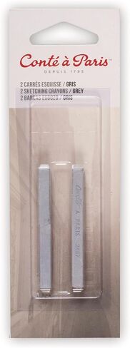 Conté à Paris Sketching Carré Crayons, 2 Pack, White 2B in Saudi Arabia