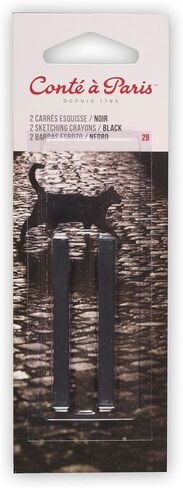 Conté à Paris Sketching Carré Crayons, 2 Pack, White 2B in Kuwait