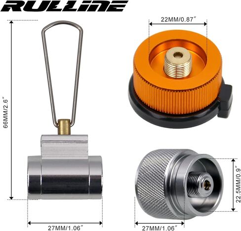 RULLINE Backpacking Fuel Transfer Device Gas Canister Refill Adapter, Portable Outdoor Gas Saver, Camping Canister Vent Valve in Saudi Arabia