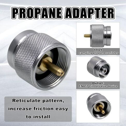 RULLINE Backpacking Fuel Transfer Device Gas Canister Refill Adapter, Portable Outdoor Gas Saver, Camping Canister Vent Valve in Saudi Arabia