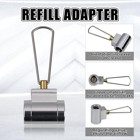 RULLINE Backpacking Fuel Transfer Device Gas Canister Refill Adapter, Portable Outdoor Gas Saver, Camping Canister Vent Valve in Saudi Arabia