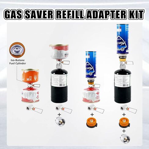 RULLINE Backpacking Fuel Transfer Device Gas Canister Refill Adapter, Portable Outdoor Gas Saver, Camping Canister Vent Valve in Saudi Arabia