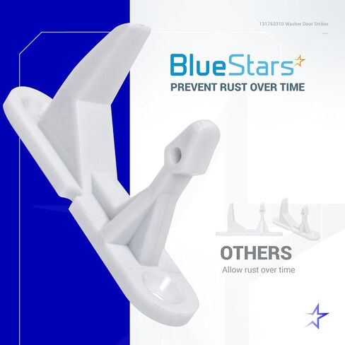 BlueStars Ultra-Durable 131763310 Washer Door Striker Replacement Part - Easy to Install - Exact Fit for Frigidaire & Kenmore Washers - Replaces 131763300 AP3580441 PS890617 - Pack of 1 in Saudi Arabia