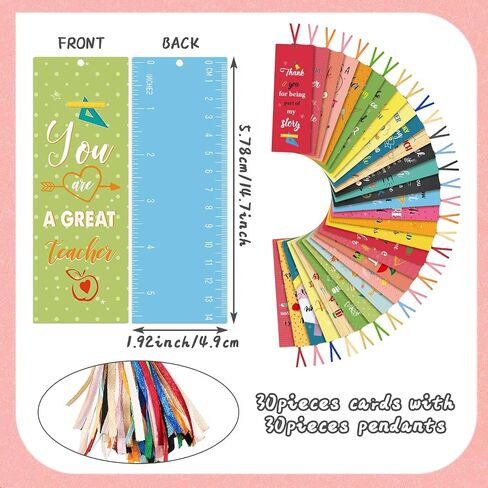 120 Pack Teacher Bookmarks Teacher Appreciation Gifts in Bulk Thank You Gifts from Students Christmas Teacher Gifts Graduation Gift Back to School Gift for Teachers Party Favors Classroom Reading in Saudi Arabia