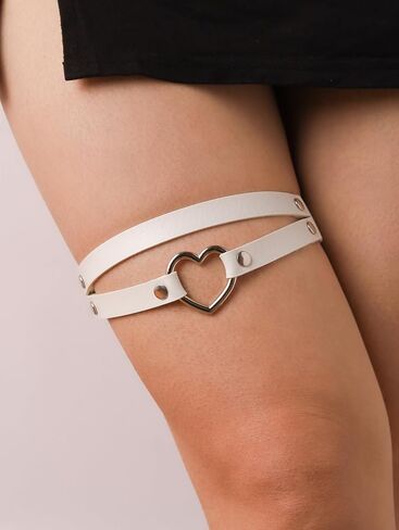 Sacina Black Heart Garters, Goth Accessories, Punk Accessories, Alt Accessories, Christmas Jewelry Gift for Women in Saudi Arabia