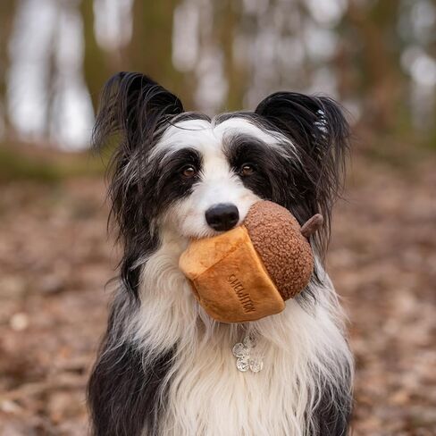 Interactive Pinecone Shaped Dog Toy, Enrichment Squeaky Snuffle Dog Toy, Cute Dog Game Toy, Treat Dispensing & Nose Work, Plush Dog Toy for Small and Medium Dogs in Kuwait