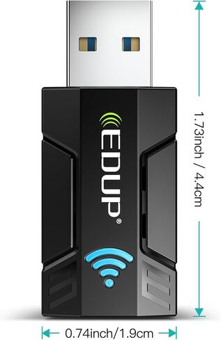 1300Mbps USB 3.0 Wireless WiFi Adapter for PC, USB Wi-Fi Dongle AC Mini Network Adapters 802.11ac 2.4GHz/5GHz Built-in Antenna for Windows 11/10/7/8/8.1/XP Mac OS 10.6-10.15 in Saudi Arabia