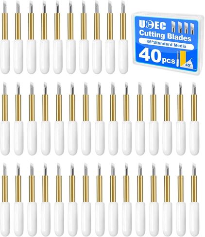UCEC 40 PCS Premium Fine Point Point Rades متوافقة مع Cricut Maker 4/Maker 3/استكشاف 4/استكشاف AIR 2/AIR 3 آلات القطع ، شفرات القطع البديلة لتقطيع قطع اللمعان فينيل in Kuwait