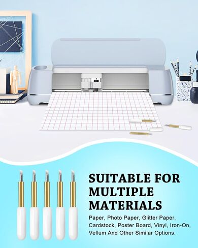 UCEC 40 PCS Premium Fine Point Point Rades متوافقة مع Cricut Maker 4/Maker 3/استكشاف 4/استكشاف AIR 2/AIR 3 آلات القطع ، شفرات القطع البديلة لتقطيع قطع اللمعان فينيل in Kuwait