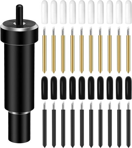 UCEC 40 PCS Premium Fine Point Point Rades متوافقة مع Cricut Maker 4/Maker 3/استكشاف 4/استكشاف AIR 2/AIR 3 آلات القطع ، شفرات القطع البديلة لتقطيع قطع اللمعان فينيل in Kuwait