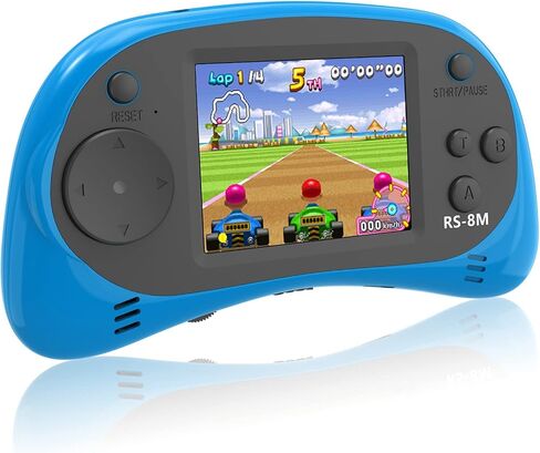 ألعاب E-moDS Kids Handheld Games 16 بت وحدة التحكم في ألعاب الفيديو الرجعية مع 220 ألعاب إلكترونية HD-2.5 '' LCD Games Travel Games Hompts for Boys Girls Ages 4-12 in Kuwait