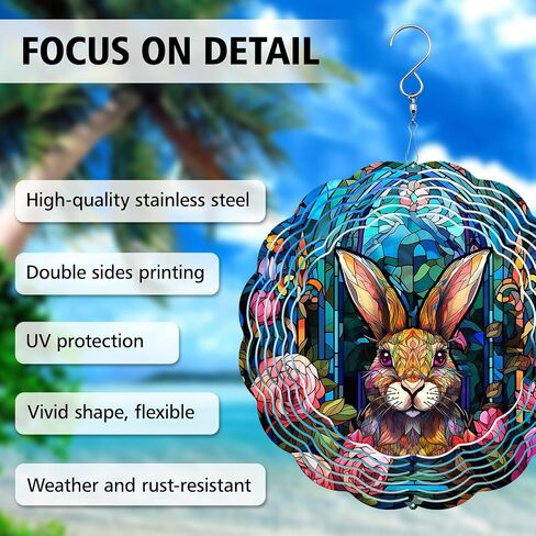 64memory Duck Wind Spinner, Duck Wind Spinner Hanging for Yard and Garden, Unique Gift Wind Spinner, 3D Hanging Wind Spinner Outdoor, Cute Duck Wind Spinner WD in Saudi Arabia