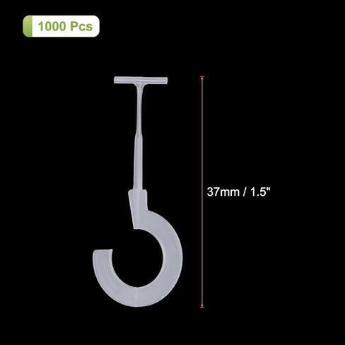 MECCANIXITY 1000 Pcs J Hook Fasteners, 2 Inch Clear Tagging Gun Refill Fasteners Standard Tagging Barb Fasteners Plastic for Clothing Hanging Fine Stitch Price Refills Tag Label in Saudi Arabia