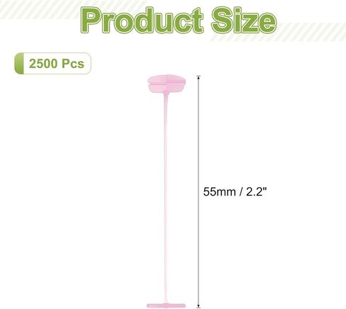 MECCANIXITY 2500 Pcs Standard Tagging Barb Fasteners, 2.2 Inch Pink Tagging Gun Fasteners Tagging Gun Refill Plastic Garment for Clothing Fine Stitch Price Refills Tag Label in Saudi Arabia