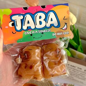 Taba Squishy Toys,Valentines Cat Paw Cute Kawaii Squeeze Toys ,Sticky Squishy Fidget Toys Silicone Squeeze Toy for Stress Relief,Cute Soft Toys,Best Valentines Gift for Anniversary (2pcs Capybara)
