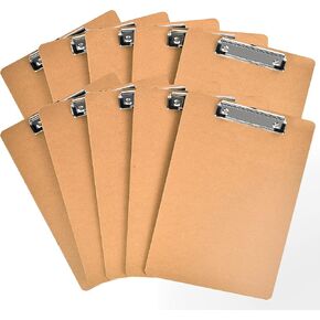 HappyHapi 10 Pack 9 "× 12.5" لوحات قصاصة خشبية مع مقطع منخفض ، لوحات مقطع A4 للمكتب ، المنزل ، الفصل الدراسي