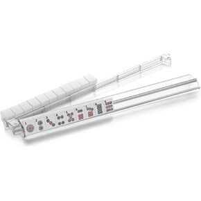 Mahjong Racks with Pushers,Clear Acrylic American Majiang Tile Racks,Imports Modern Mahjong Racks with Built-in Pushers- Set of 4