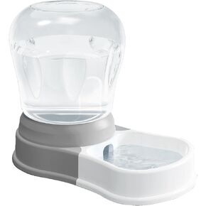 6L Automatic Dog Water Bowl Dispenser - Staltwo Pet Water Dispenser, Large Capacity Water Feeder for Cats and Dogs, BPA-Free, 6-Liter Grey