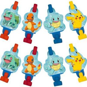 Pokemon Blhouts ، 5 " - 8 Count - ملحق الحفلات الملونة بالحياة ، مثالي لأي احتفال بوكيمون تحت عنوان